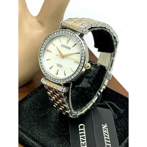 Citizen Women's Watch ER0216-67D Quartz White Mother of Pearl Dial Two T… - Picture 12 of 12
